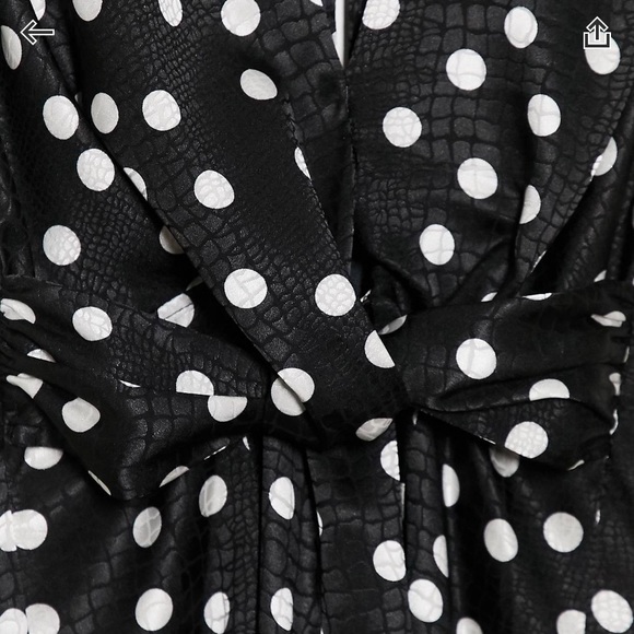 ASOS NWOT TALL Romper - Twist Front Polka Dot - Picture 5 of 7